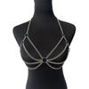 Женская мода Позолоченная цепочка на талию bikini из сплава с кисточками Сексуальный топ-бра на живот Цепочки