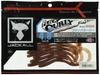 JACKALL Flick Curly 4.8-inch Soft Bait - Shrimp Miso Red Flake, 8 Pieces