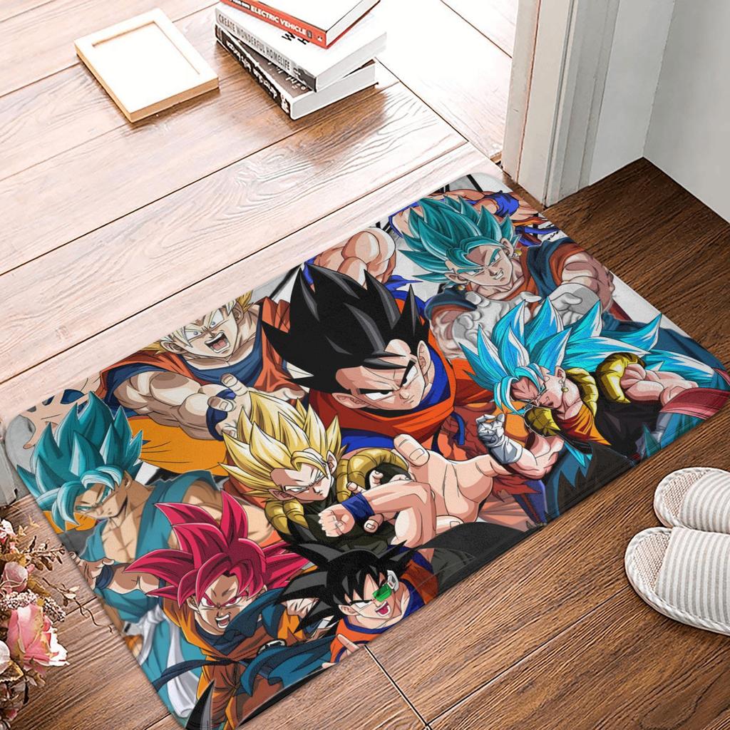 Goku Anime Dragon Ball Doormat Mat Anti-Slip Kitchen Bathroom Toilet Rug Carpet 40*60cm