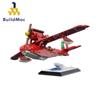 Buildmoc Porcos Rossoes Plane Savoia S‧21 Flogore Macchi M.33 Строительные блоки для детей Подарочные игрушки 572 шт.