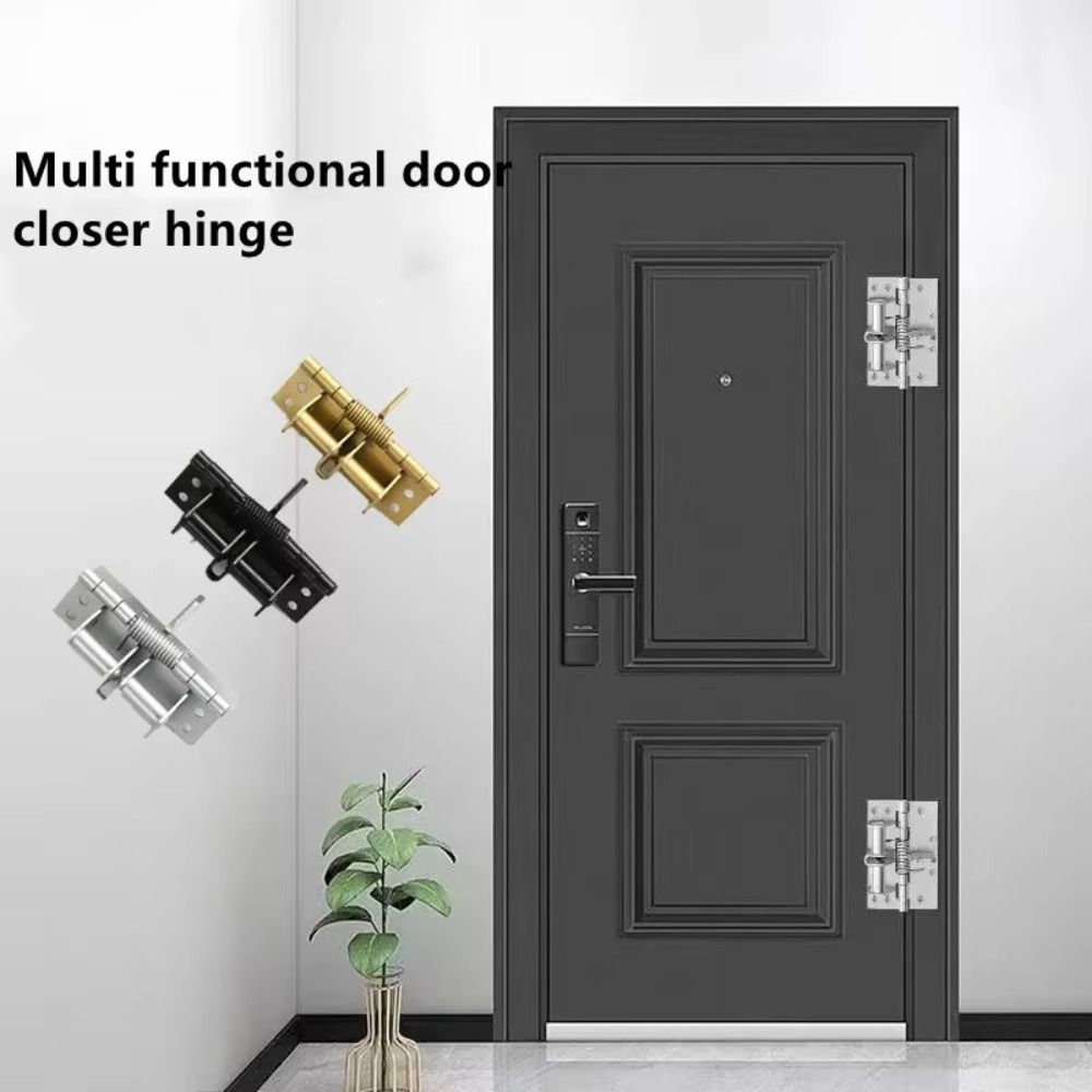 Right Angle Door Closer Self-Closing Invisible Door Spring Hinge Wooden Door