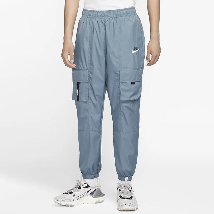 Nike Air Sport повседневные тканые брюки с несколькими карманами, мужские брюки, синие CU4144-031