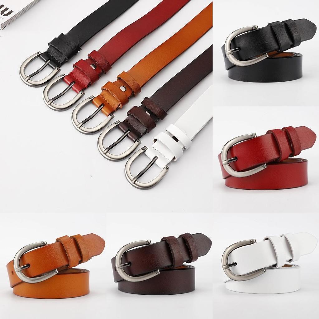 Genuine Womens Leather Waist Belt Alloy Buckle Everyday Casual Wear Decoration