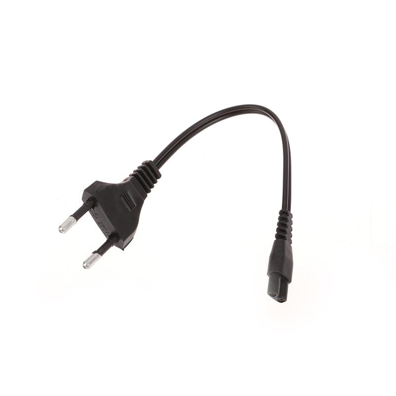 Black Eu 220V Ac Dual Hole Charging Cord Universal For Rechargeable Strong Light Flashlight 1101 1106 1108