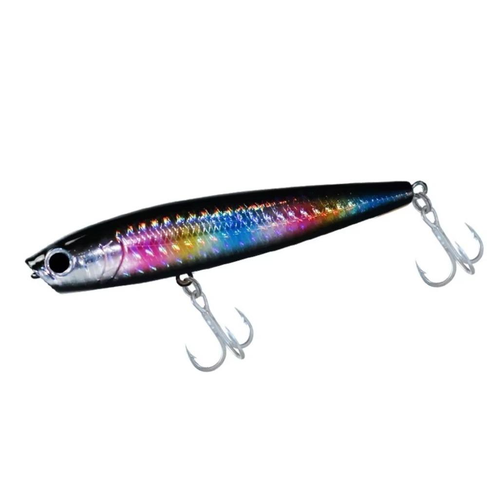 Streamline Design Floating Popper Lure Laser Coating Bass Fishing Lure  Stream Fishing