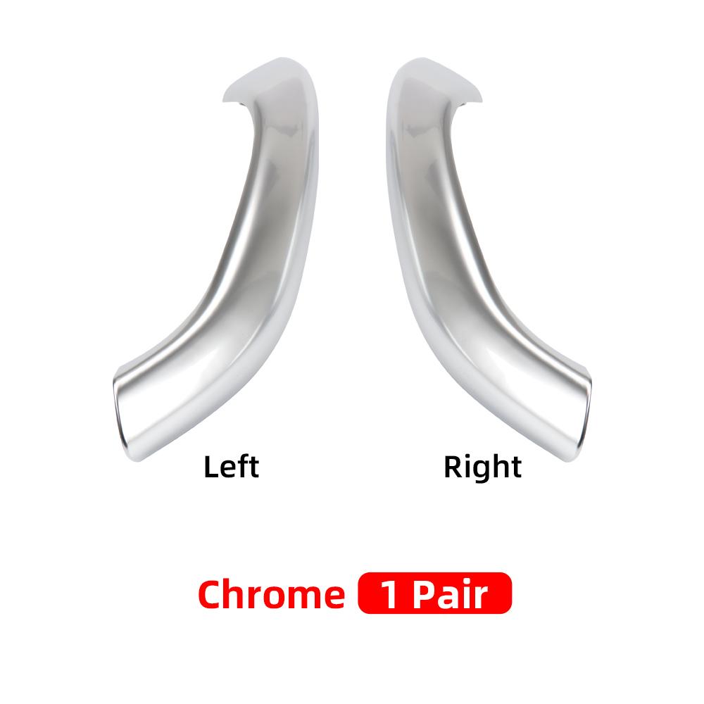 Хромированная внутренняя дверная ручка из углеродного волокна, замена накладки для BMW X1 X2 F48 F49 F39