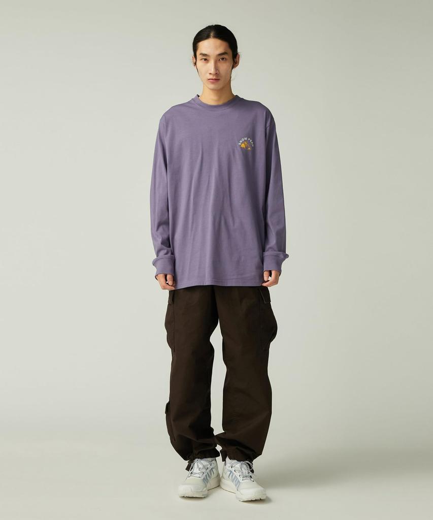 Snow Peak Living With Nature Short and Large L/S T-Shirt TS-25AU009, Sleeve, Men's Women's, Purple,