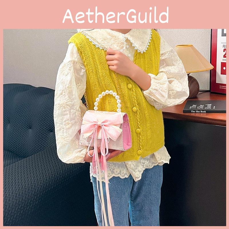 Childrens Small Purse Pu Fabric Cute Fashion Trendy Girls Shoulder Bag For Daily Use