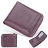 Мужской короткий кошелек Baellerry Винтажный модный бумажник Горизонтальный бифолд Кошелек на молнии для монет PU кожа Держатель для карт