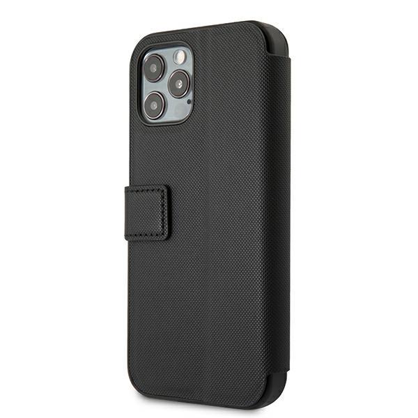 Etui z klapką do iPhone 12 Pro Max US Polo Polo Embroidery Czarne