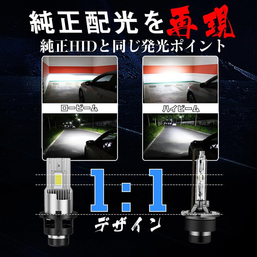New Integrated D4s Led Headlight with D4r Led Bulb Compatible with Vehicle Inspection Headlight Bulb D4s Led Explosive Light Led Genuine Replacement