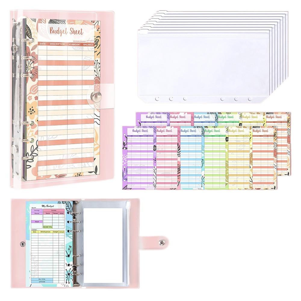 Waterproof A6 Budget Planner Creative Money Organizer Loose-Leaf Binder School Stationery