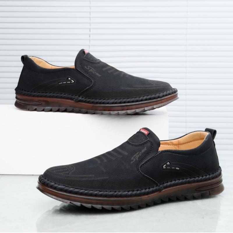 Мужские мокасины 2024 года, новые кожаные туфли, мужская повседневная обувь, мокасины, дышащие кроссовки, мужская обувь для вождения, удобные туфли на плоской подошве, большие размеры