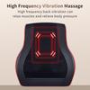 JINKAIRUI Массажер для шеи и шеи с разминанием шиацу, вибрационная подушка для массажа спины, массаж всего тела для использования дома и в машине