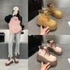 2577 Height Increase 8 Martin Boots Women's Leather Thick-soled Autumn Thin Retro Short Boots New Rhubarb Boots