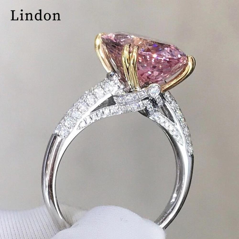 Классическое кольцо Lindon из медного сплава с цирконием, женские ювелирные изделия, свадебный подарок для вечеринки