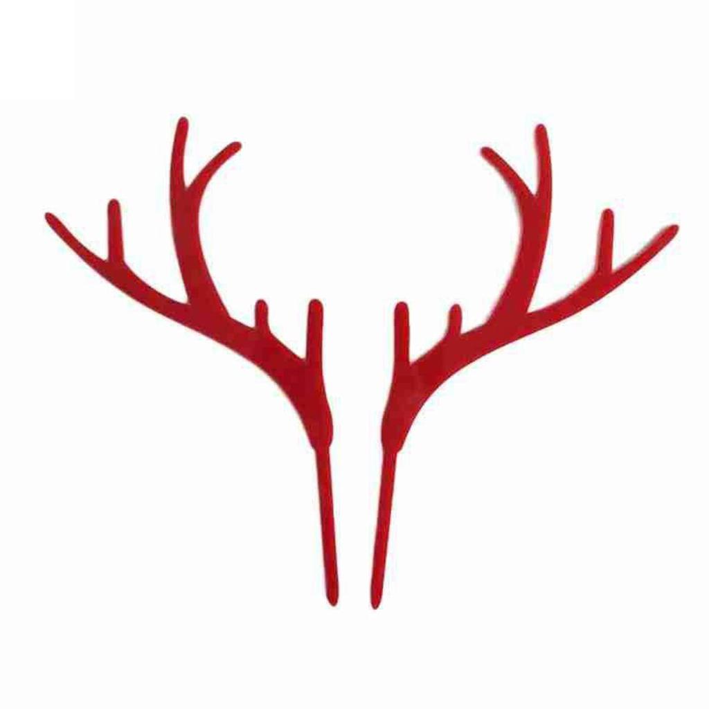 Год Олень Лось Золото Серебро Акриловое Рождественское Украшение Оленьи Рога Товары для Вечеринки Топпер для Торта