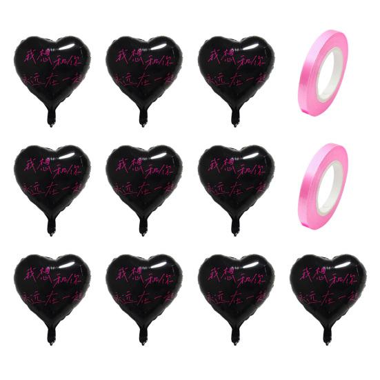 10 шт. воздушных шаров в форме сердца, 18 дюймов, алюминиевая фольга, воздушные шары в форме сердца, декор на День святого Валентина, воздушные шары для украшения свадьбы, помолвки, вечеринки