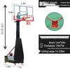 Shunshunne Mobile Adjustable Basketball Hoop