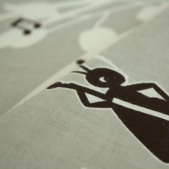 Крашение Anbo Полотенце для рук Музыка Аутентичное Крашеное Хлопок Токуока Сделано в Японии 35см х 100см "Маленький оркестр" 100%