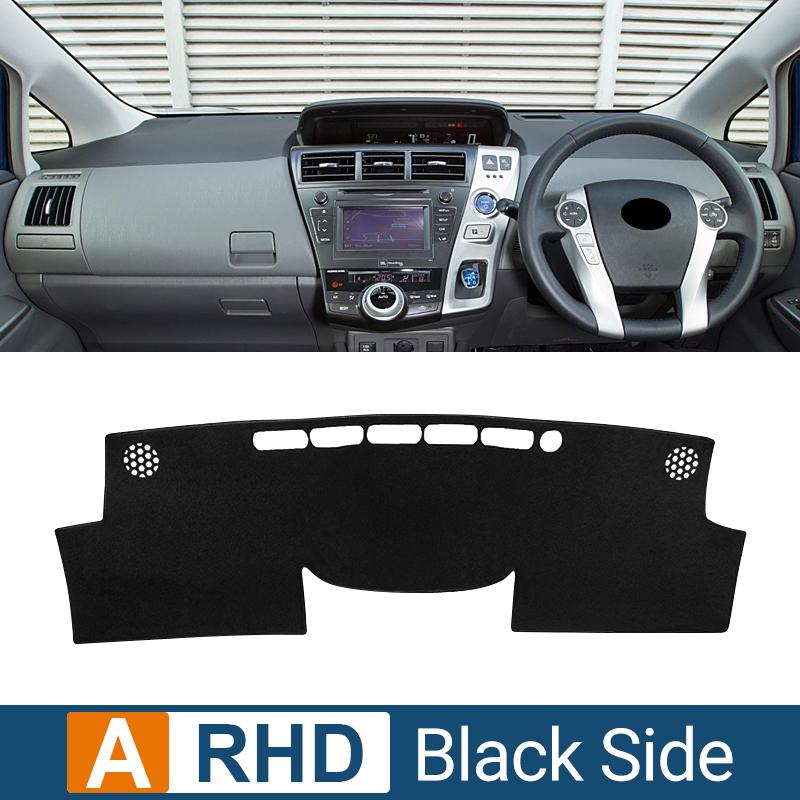 Для Toyota Prius V Alpha Daihatsu Mebius 2012-2018 ZVW40 чехол на приборную панель автомобиля, избегайте легких ковриков, анти-УФ-ковры, нескользящие