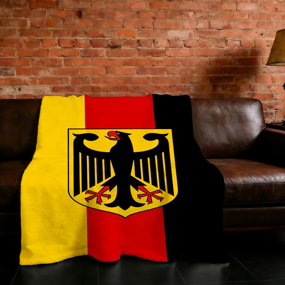 Blanket Super Warm G-Germany-ES Comfortable Plush Cool Throw Blanket Child Home Flag Sofa Bedroom Gift