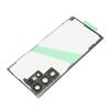 Back Glass Cover Replacement for Galaxy S22 Ultra with Pre Installed Camera Lens Tape Repair Tools Phone Stand Black