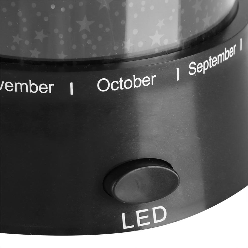 Battery Powered Night Light Stars Pattern Projector Light Romantic LED Projector Lamp  Room