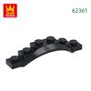 Нетоксичный 82 шт./лот 62361 Крыло транспортного средства 1 1/2 X 6 X1 С аркой Совместимо с блоками Moc Цветные City Аксессуары Детали