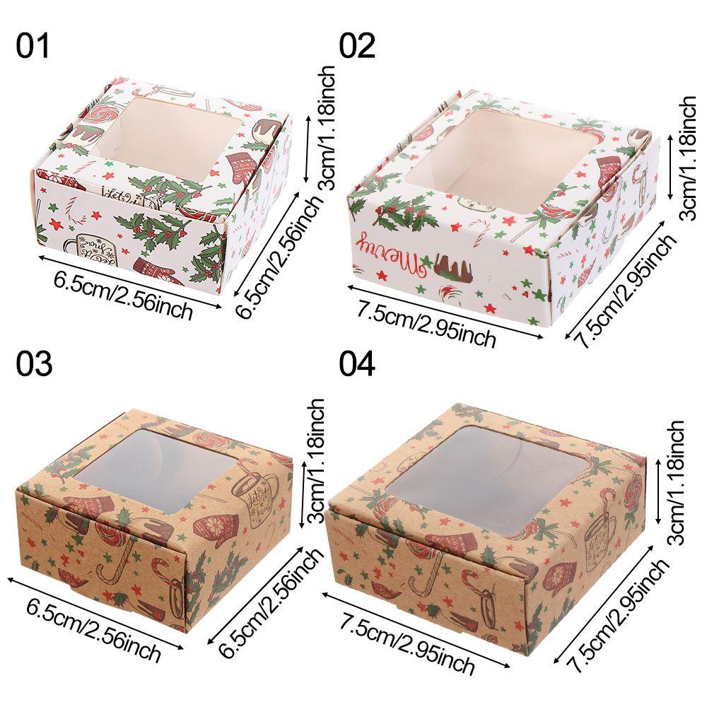 wedding supplies paper Multi-size kraft window package box gift box Christmas gifts box