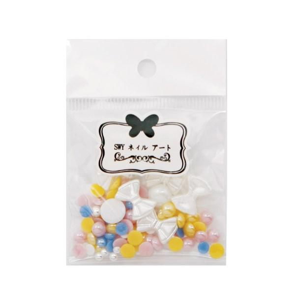 Eyebit Shooting Ribbon Nail Parts 20p, Smart Ribbon, 1 Set