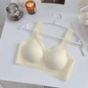 Black Technology Ice Mask Jelly Glue Seamless Underwear Women's Nude Vest Style Breast Enhancement Bra Without Rims