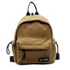 Corduroy Backpack Women's Small Backpack Student Class Bag Multi-Function Chest Bag