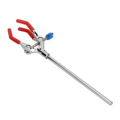 Лабораторный трехкулачковый вращающийся зажим из цинкового сплава, лабораторная подставка для реторты, регулируемый зажим для колбы с холодильником