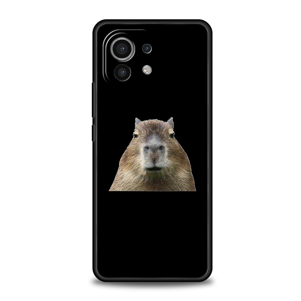 Cute Cartoon Capybara Luxury Phone Case For Xiaomi 12T Pro 12 13 11 Ultra Mi Note 10 Lite 10T 5G 11X Pro 11T 9T Soft Cover Coque