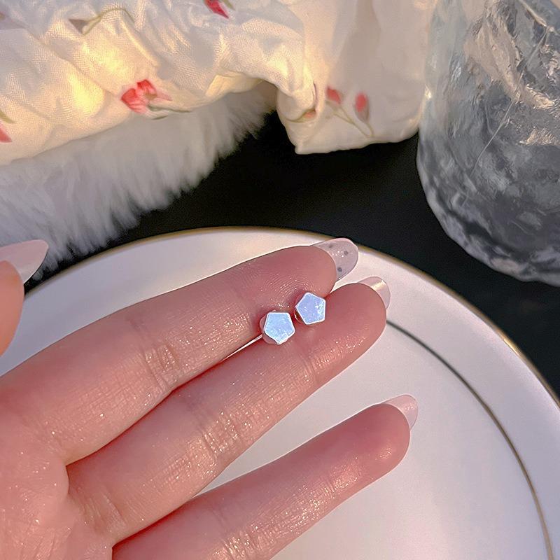 Иглы для ушей из стерлингового серебра S925, новые темпераментные простые и маленькие серьги-пусеты, женские серьги, серьги для пирсинга ушей, серьги, предотвращающие блокировку, ювелирные изделия