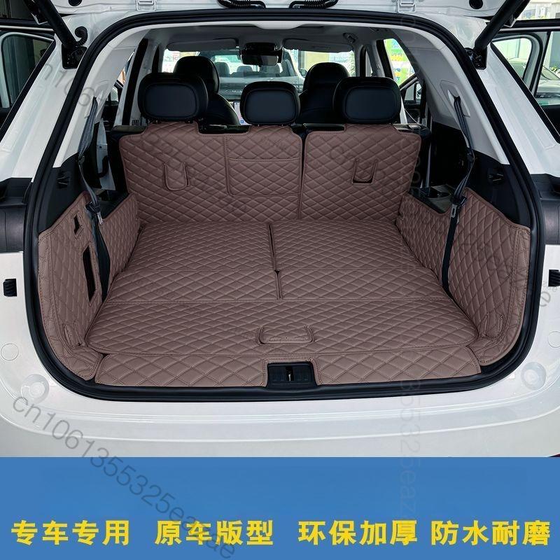 Для Chery Tiggo 9 CSH PHEV 2026~25 Коврик в багажник Задний вкладыш в багажник Защита груза Кожаный коврик Аксессуары для модификации интерьера