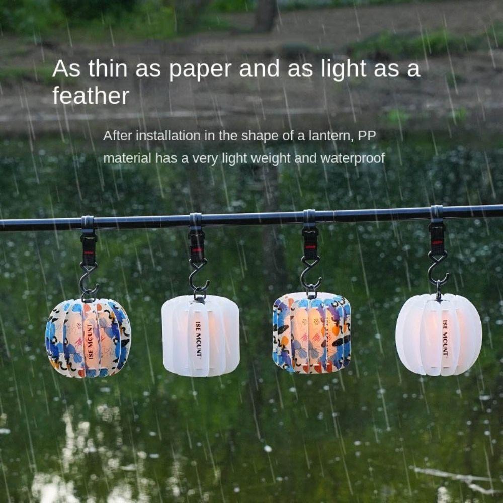 Waterproof Camping Lamp Cover Ultralight Moisture-proof Camping Light Shade Atmosphere Winter Melon/Cylindrical Shape