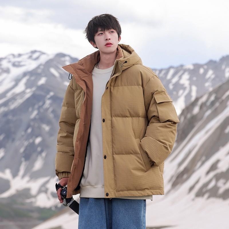Couple Short Down Jacket Unisex Winter Warm Thick Youth Petite Puffer Coat
