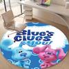 1pc Pistas da Blue Blue’s Clues3 Design Printed Area Round Carpet for Bedroom Living Room Home Decor Rugs Mat Non Slip Mat Rug for Bedside