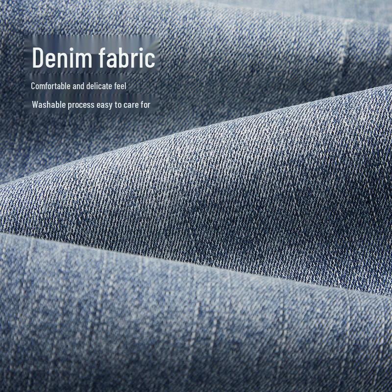 Мужские зауженные укороченные джинсы из денима HLA