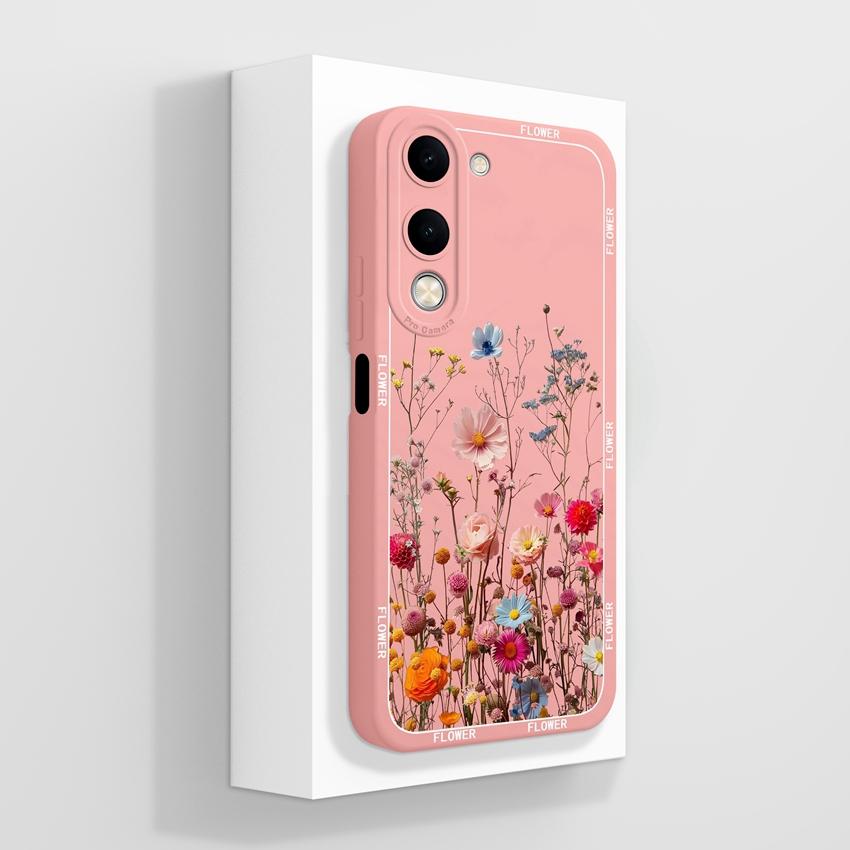 Для Vivo Y04 Y03 Y02 Y11 Y15 Y20 Чехол для телефона Милый мультяшный узор для девочек Гладкий жидкий силикон Противоударная защита Задние крышки Чехол для корпуса Vivo