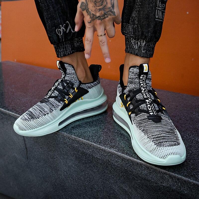 Баскетбольные кроссовки на воздушной подушке, мужские дышащие высокие мужские кроссовки, легкая атлетика, высокое качество, профессиональные массивные спортивные кроссовки