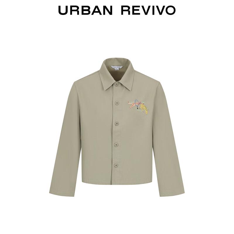 UR Men's 2025 Spring Loose Embroidered Jacket