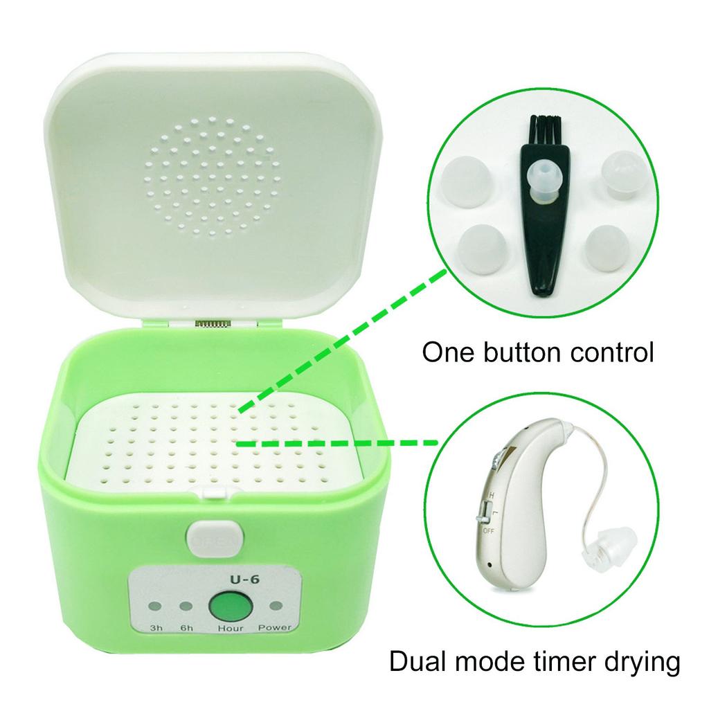 Электрический слуховой аппарат осушитель удаляет влагу от пота нагревательное сопротивление сушка по таймеру усилители для ушей сушилка