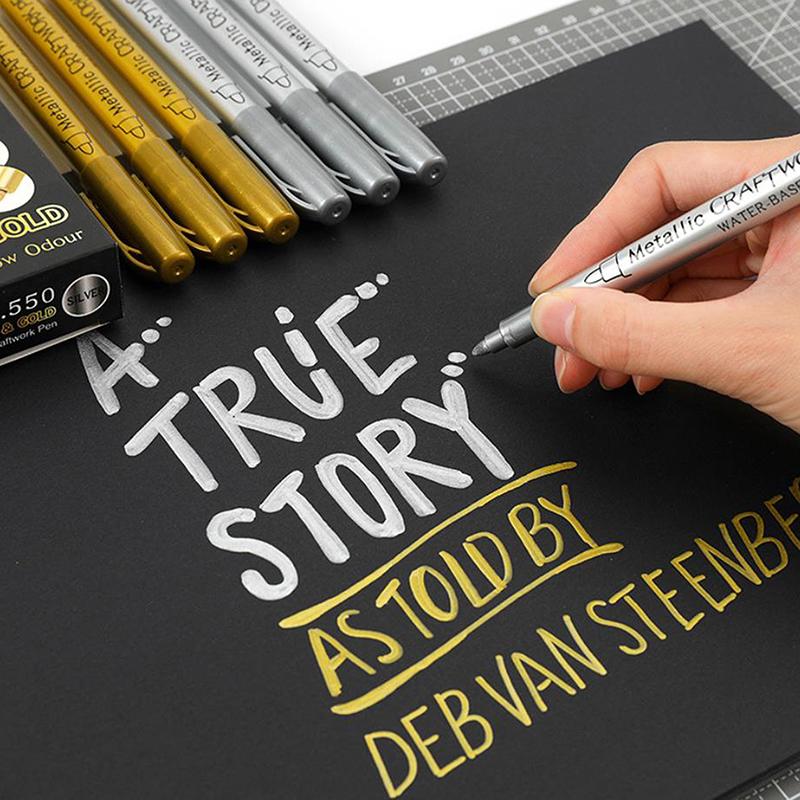 Металлический маркер-краска Нетоксичный перманентный маркер Маркер для DIY-арта