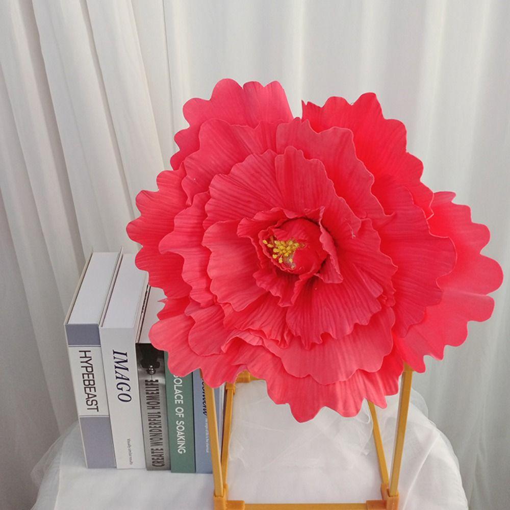 Гигантские имитационные цветы розы 50 см фоновая стена новый цветок розы из пенополиэтилена