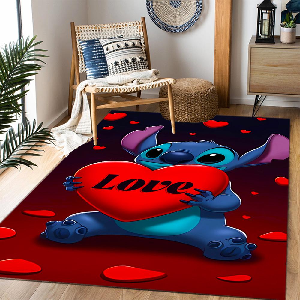 Lilo & Stitch Paradise Carpet Design for Hallway Game Room Playrooms Dormitory Anti-slip Rug Office home decor Perfect Birthday/Christmas Gift Idea