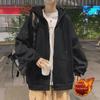 Мужская толстовка-кардиган с капюшоном из бархата весна-осень 2023 от American Fashion Brand