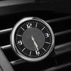 Auto Car Vehicle Quartz Clock Luminous Round Dashboard Watch Air Outlet Decor